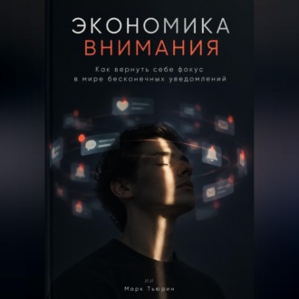 Обложка книги «Экономика внимания: Как вернуть себе фокус в мире бесконечных уведомлений»