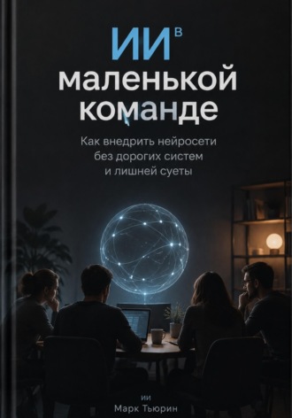 Обложка книги «ИИ в маленькой команде: Как внедрить нейросети без дорогих систем и лишней суеты»