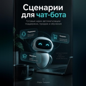 Обложка книги «Сценарии для чат-бота: Готовые идеи автоматизации поддержки, продаж и обучения»