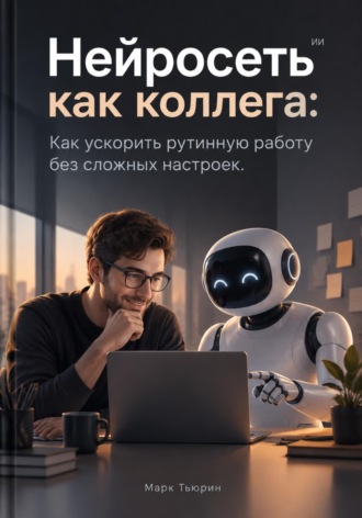 Обложка книги «Нейросеть как коллега: Как ускорить рутинную работу без сложных настроек»