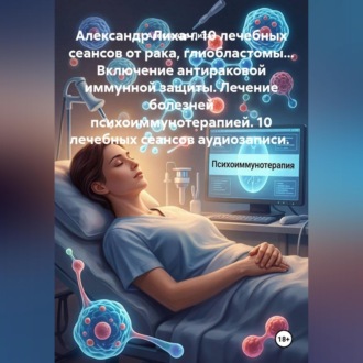 Обложка книги «10 лечебных сеансов от рака, глиобластомы... Включение антираковой иммунной защиты. Лечение болезней психоиммунотерапией. 10 лечебных сеансов аудиозаписи.»