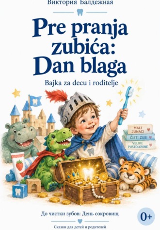 Обложка книги «Pre pranja zubića: Dan blaga Bajke za decu i odrasle | До того, как почистить зубы. День сокровищ. Сказки на сербском для детей и взрослых»