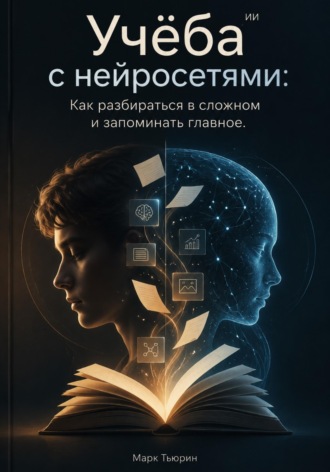 Обложка книги «Учёба с нейросетями: Как разбираться в сложном и запоминать главное»