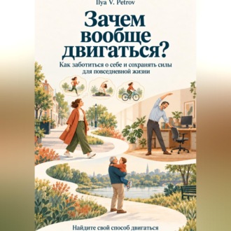 Обложка книги «Зачем вообще двигаться? Как заботиться о себе и сохранять силы для повседневной жизни. Найдите свой способ двигаться»
