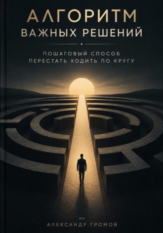 Обложка книги «Алгоритм важных решений. Пошаговый способ перестать ходить по кругу»