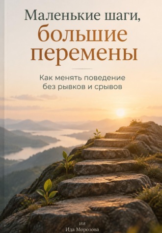Обложка книги «Маленькие шаги, большие перемены. Как менять поведение без рывков и срывов»