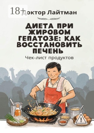 Обложка книги «Диета при жировом гепатозе: как восстановить печень»