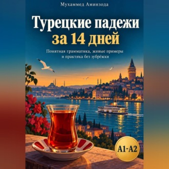 Обложка книги «Турецкие падежи за 14 дней: понятная грамматика, живые примеры и практика без зубрёжки»