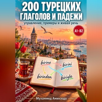Обложка книги «200 турецких глаголов и падежи: управление, примеры и живая речь»