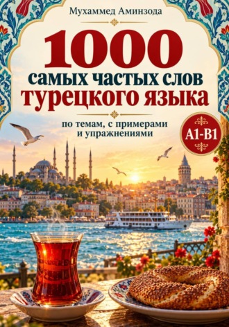 Обложка книги «1000 самых частых слов турецкого языка: по темам, с примерами и упражнениями»