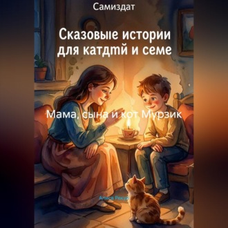 Обложка книги «Мама, сына и кот Мурзик»