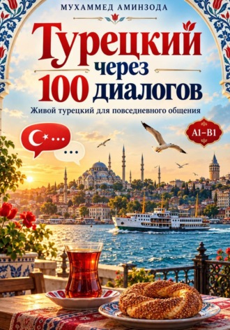 Обложка книги «Турецкий через 100 диалогов»