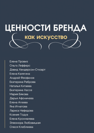 Обложка книги «Ценности бренда как искусство»