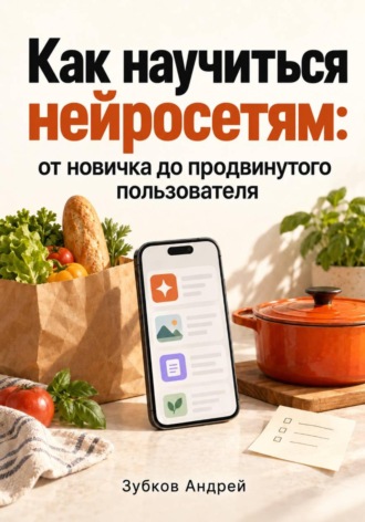 Обложка книги «Как научиться нейросетям: от новичка до продвинутого пользователя»