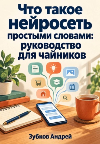 Обложка книги «Что такое нейросеть простыми словами: руководство для чайников»