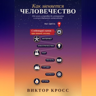 Обложка книги «Как меняется человечество. От огня и городов до интернета и искусственного интеллекта»