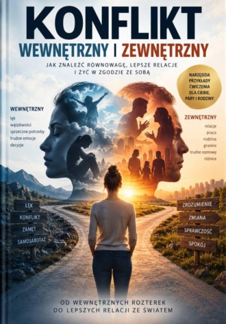 Обложка книги «Konflikt wewnętrzny i zewnętrzny»