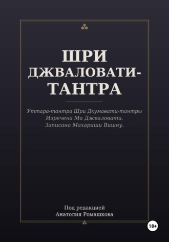 Обложка книги «ШРИ ДЖВАЛОВАТИ-ТАНТРА»