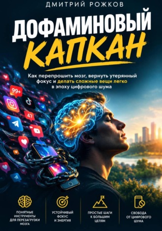 Обложка книги «ДОФАМИНОВЫЙ КАПКАН Как перепрошить мозг, вернуть утерянный фокус и делать сложные вещи легко в эпоху цифрового шума»