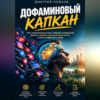 Обложка книги «ДОФАМИНОВЫЙ КАПКАН Как перепрошить мозг, вернуть утерянный фокус и делать сложные вещи легко в эпоху цифрового шума»