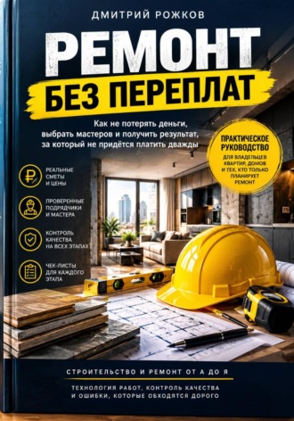 Обложка книги «Ремонт без переплат. Полное руководство Как организовать ремонт, контролировать расходы и не переделывать работу»