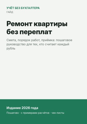 Обложка книги «Ремонт квартиры без переплат»