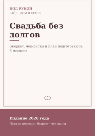 Обложка книги «Свадьба без долгов»