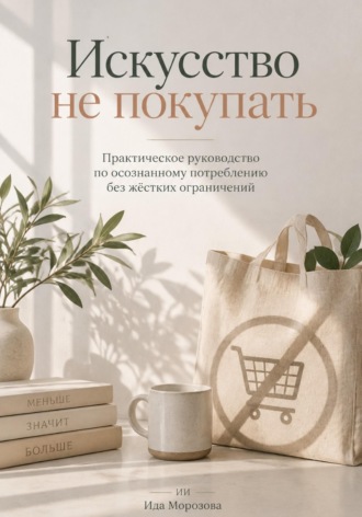 Обложка книги «Искусство не покупать: Практическое руководство по осознанному потреблению без жёстких ограничений.»