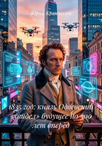 Обложка книги «1835 год: князь Одоевский «увидел» будущее на 500 лет вперёд»
