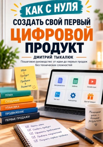 Обложка книги «Как с нуля создать свой первый цифровой продукт»