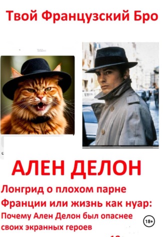 Обложка книги «Ален Делон: Лонгрид о плохом парне Франции или жизнь как нуар: Почему Ален Делон был опаснее своих экранных героев»