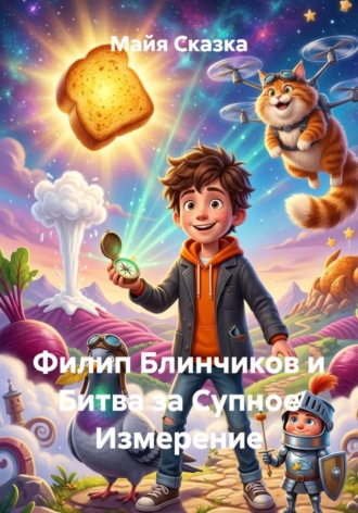 Обложка книги «Филип Блинчиков и Битва за Супное Измерение»