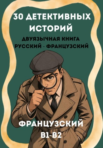 Обложка книги «Французский через детективы. 30 двуязычных историй с параллельным текстом (B1–B2)»