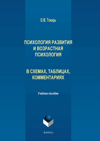 О. В. Токарь. Психология развития и возрастная психология в схемах, таблицах, комментариях