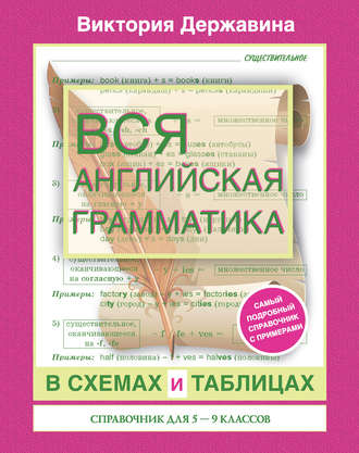 В. А. Державина. Вся английская грамматика в схемах и таблицах. Справочник для 5-9 классов