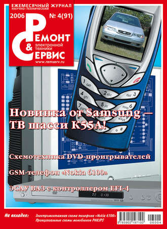 Обложка книги «Ремонт и Сервис электронной техники №04/2006»