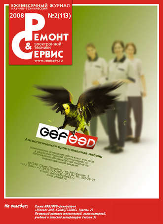Обложка книги «Ремонт и Сервис электронной техники №02/2008»