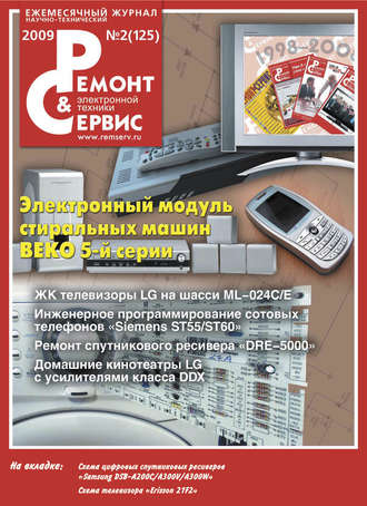 Обложка книги «Ремонт и Сервис электронной техники №02/2009»