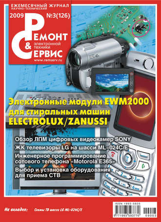 Обложка книги «Ремонт и Сервис электронной техники №03/2009»