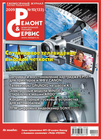 Обложка книги «Ремонт и Сервис электронной техники №10/2009»