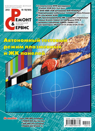 Обложка книги «Ремонт и Сервис электронной техники №10/2012»
