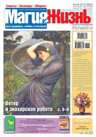 Обложка книги «Магия и жизнь. Газета сибирской целительницы Натальи Степановой №18/2012»