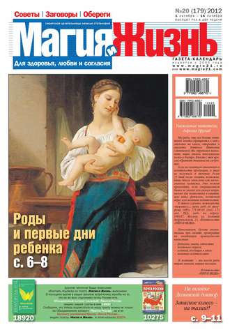 Обложка книги «Магия и жизнь. Газета сибирской целительницы Натальи Степановой №20/2012»