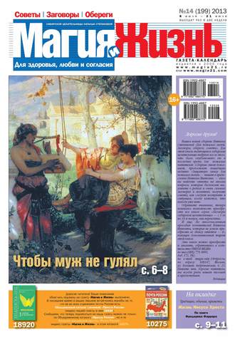 Обложка книги «Магия и жизнь. Газета сибирской целительницы Натальи Степановой №14/2013»
