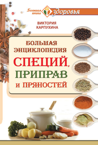 Обложка книги «Большая энциклопедия специй, приправ и пряностей»