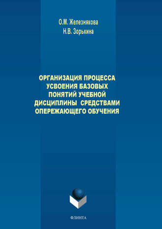 О. М. Железнякова. Организация процесса усвоения базовых понятий учебной дисциплины средствами опережающего обучения