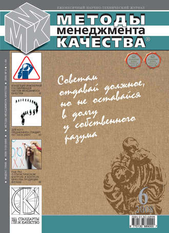 Группа авторов. Методы менеджмента качества № 6 2008