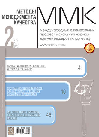 Группа авторов. Методы менеджмента качества № 2 2012