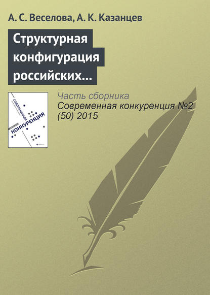 А. С. Веселова — Структурная конфигурация российских многонациональных компаний: эмпирическое исследование влияния ситуационных факторов