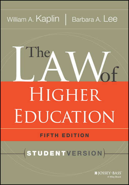 The Law of Higher Education, 5th Edition